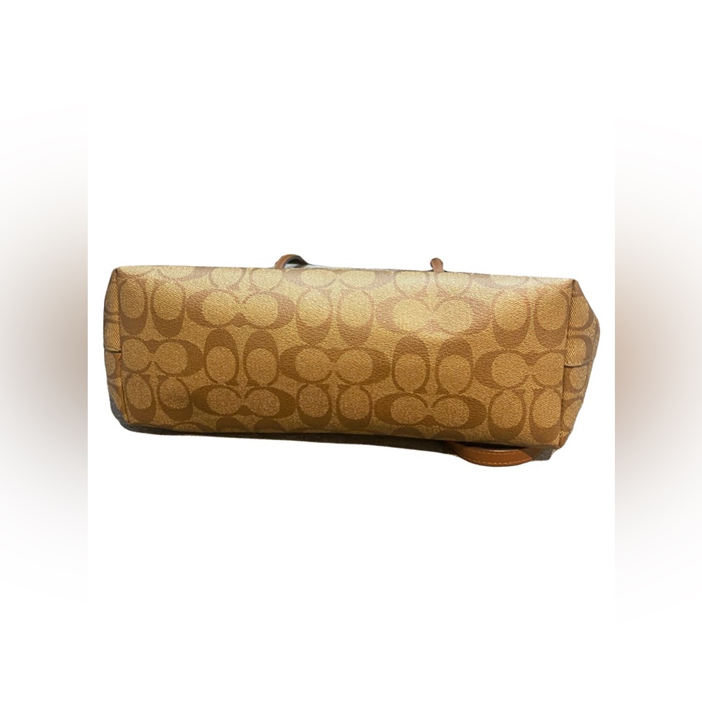Coach Tan Signature Tote Bag - Picture 5 of 6